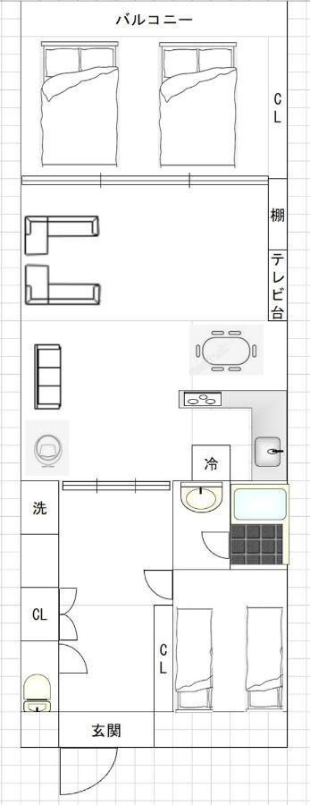 Higobashi Afp Apartment Osaka Exteriör bild